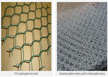 Galvanized 2x1x0.5m 2.4mm 60x80mm Welded Gabion Box