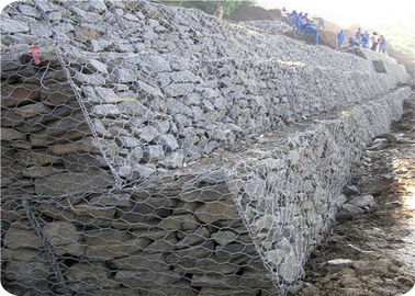 Hot Dipped Galvanized Rock Filled Stone Cage Gabion Wire Mesh