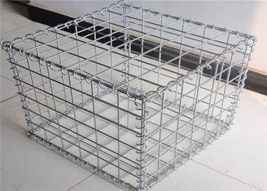 Stone Cage Retaining Wall 60x80mm Galvanized Gabion Wire Mesh