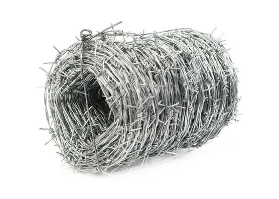 Securiy 50kg / Coil Galvanized Steel Fence Barbed Wire 1.6mm
