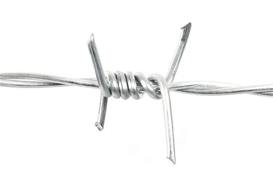 Securiy 50kg / Coil Galvanized Steel Fence Barbed Wire 1.6mm