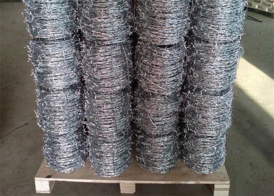 Powder Coated Single Twist 4 Points Farm Barbed Wire 10kg/Coil