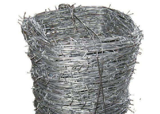 Crossed Wire Fence 16 Gauge Galvanized Barbed Wire