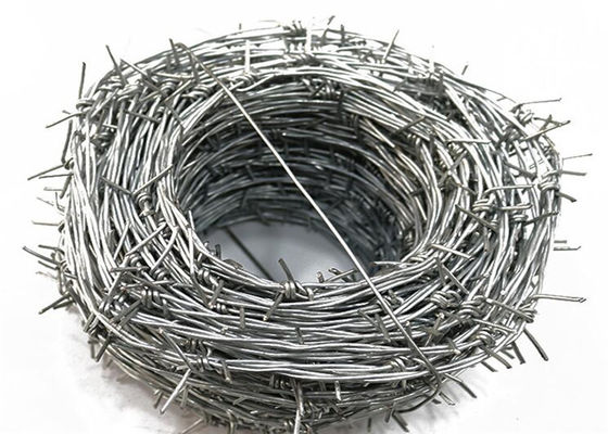 Crossed Wire Fence 16 Gauge Galvanized Barbed Wire