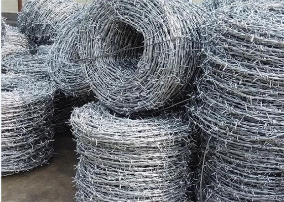 Double Twist Protective 2.0mm Electro Galvanized Steel Barbed Wire