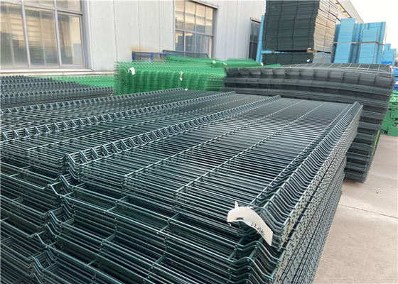 Garden Pvc Coated Green Curved 3d Wire Mesh Fence 1.8*3.0m