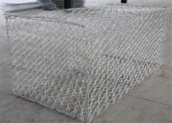 Anti Corrosion And Aging Gabion Box / Welded Gabion Stone Cages