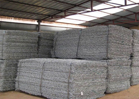 Anti Corrosion And Aging Gabion Box / Welded Gabion Stone Cages