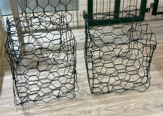 Low Carbon Wire 2.4mm 80x100mm Gabion Wire Mesh For River Bank