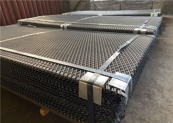Heavy Duty Black Thickness 8.0mm Expanded Metal Wire Mesh