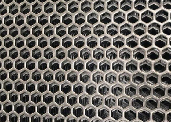 Aluminum Perforated Wire Mesh Louver Sheet Metal Square / Hexagonal Hole Speaker Grills