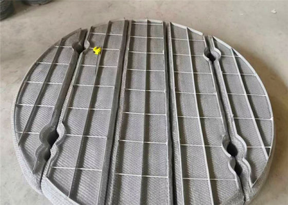 Wire Mesh Demister Pad For Chemical Liquid Gas Separation  168 Kg/m3