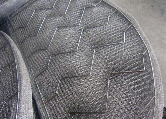 ISO Ss304 Knitted Wire Mesh Demister Pad For Gas Liquid Foam