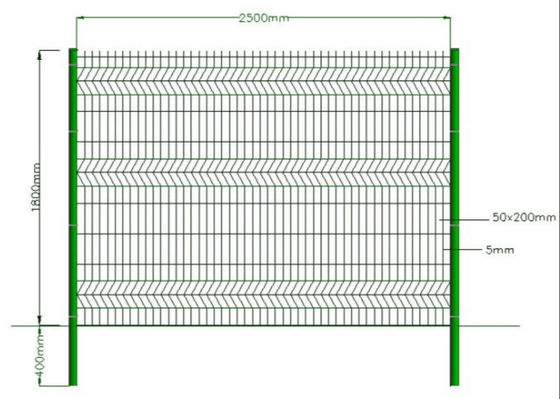 Hot Dip Galvanized 3d Curve Welded Wire Mesh Fence Panel
