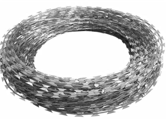 Bto-22 Low Carbon Steel Razor Barbed Wire Coil Diameter 500mm For Farm Fence
