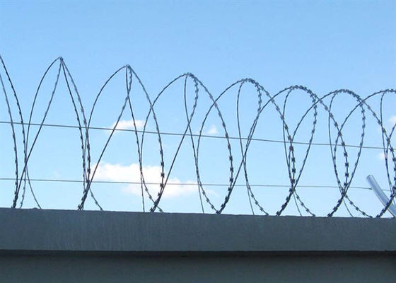 Bto-22 Low Carbon Steel Razor Barbed Wire Coil Diameter 500mm For Farm Fence