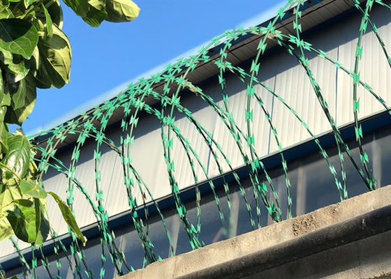 Coil Pvc Coated Bto-22 3 Clips Razor Barbed Wire Q195