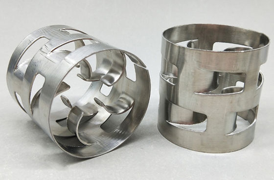 SS304 Metal Tower Packing Pall Ring 25mm 38mm For Adsorption / Scrubbing