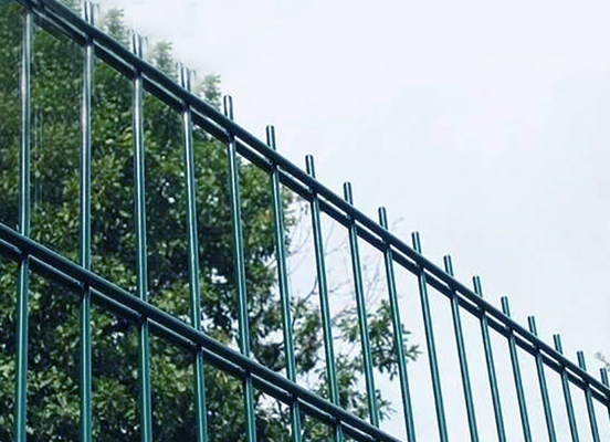 Gardenhouse 6/5/6 Metal Yard Fence Double Bar 1.2mm Post