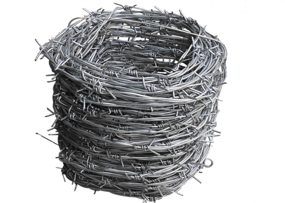 12*14 Gauge Field Fencing Galvanized Steel Barbed Wire 50kg/Roll Q235