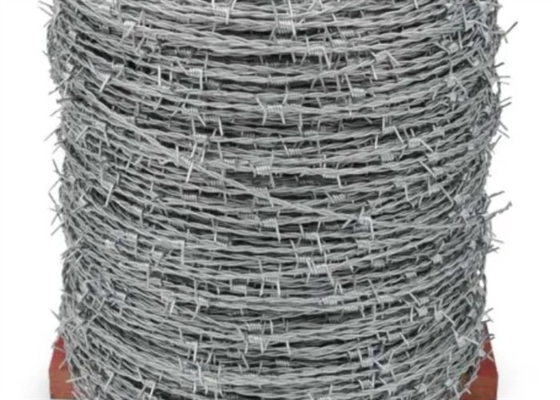 20kg/Roll Compound Wall Barbed Wire Rust Resistance ISO9001 Certified