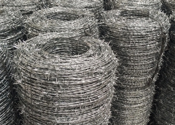Agricultural Galvanised Barbed Wire Double Twist Q235 16 Gauge