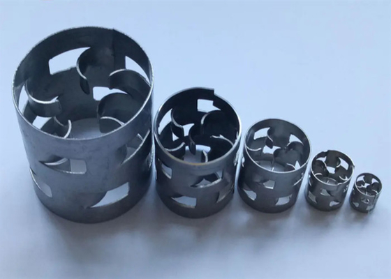 Stainless Steel Anticorrosion Metal Random Packing Pall Ring Inner Arc Ring 25*25*0.4mm
