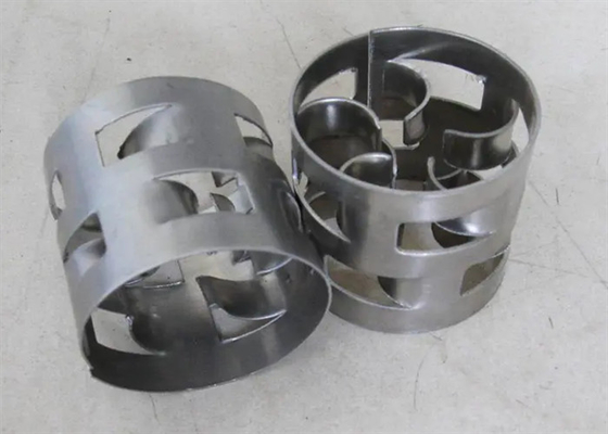 38mm 50mm Metal Random Packing Raschig / Pall Ring For Gas Scrubbing