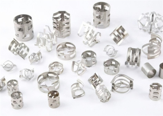 Tower 25*25mm*0.4mm Metal Random Packing Ss 304 In Distillation Column