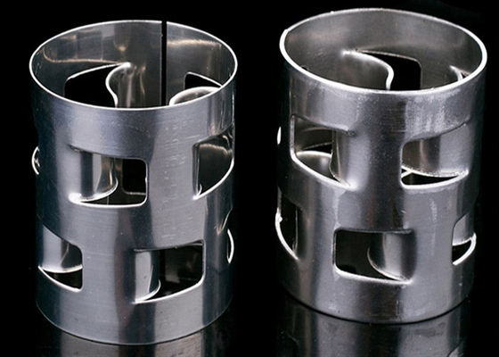SS304 Metal Tower Packing Metal Pall Ring For Vacuum Distillation 50*50*0.5mm