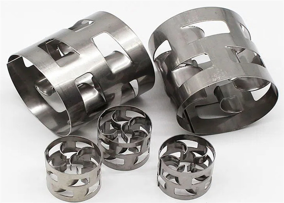 Ss 304 Conjugate Ring Metal Random Packing 25*25*0.4mm For Tower Packing