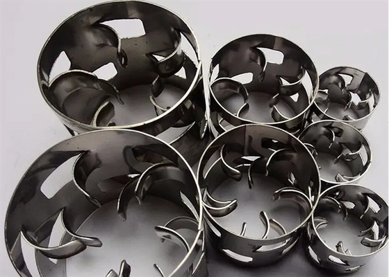 Ss 304 Conjugate Ring Metal Random Packing 25*25*0.4mm For Tower Packing
