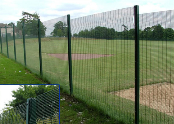 3" × 0.5" × 8 Gauge 358 Security Fencing Pvc Coated Green Color Anti Theft Protection
