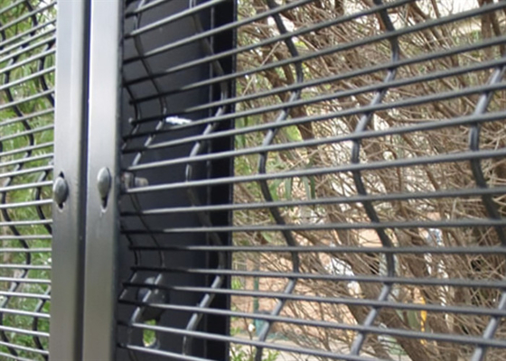 Clear View Welded Wire Mesh 358 Security Fencing Anti Climb / Theft 76.2*12.7mm