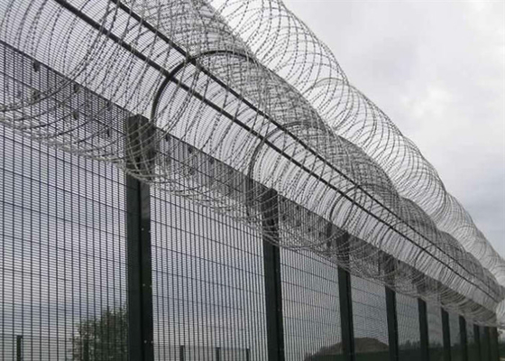 Clear View 358 Security Fencing 4.0mm Powder Coated Black Color