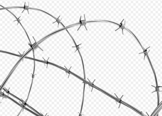 Hot Dip Galvanized Double Twist Barbed Wire 14 Gauge For Private Area