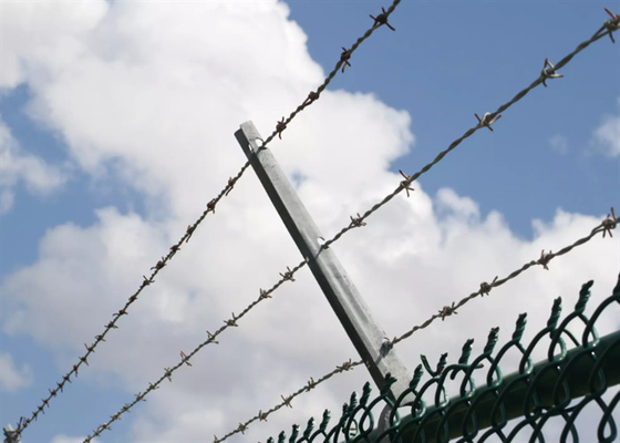 Galvanized ety Farm Single Twist Barbed Wire 14 Gauge Protective High Tensile