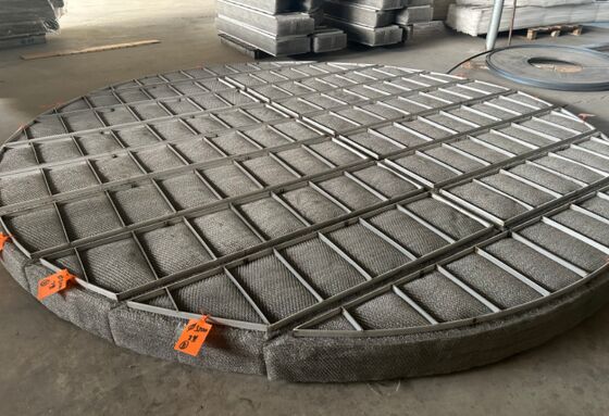 SS304 สาย Mesh Demister Pad กว้าง 500mm สําหรับลดน้ําตกของเหลวจากก๊าซ