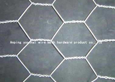 เล้าไก่หกเหลี่ยม Gabion ลวดตาข่ายสำหรับฟาร์มสไตล์บิดปกติ / ย้อนกลับ