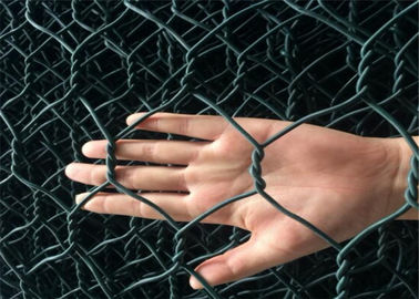 Gabion หกเหลี่ยมกำแพงกันดินขอบกองทัพ