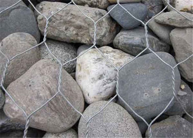 กรงหิน Gabion ชุบสังกะสีแบบจุ่มร้อนสำหรับกำแพงกันดิน